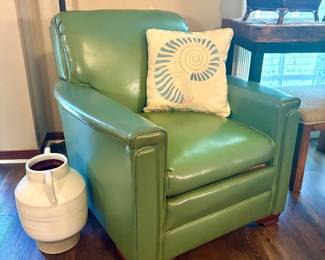 Mid century leather chair