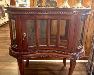 Antique table with detachable tray