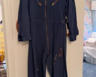 Vintage Navy Blue Military Flight Suit