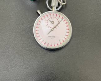 Vintage Seiko Mechanical Stopwatch with Lanyard