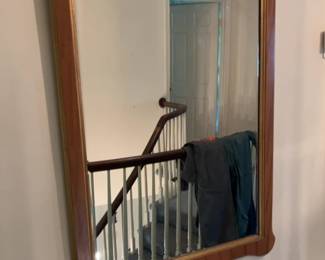 Vintage Wall Mirror with Shell Accent 28 x 50