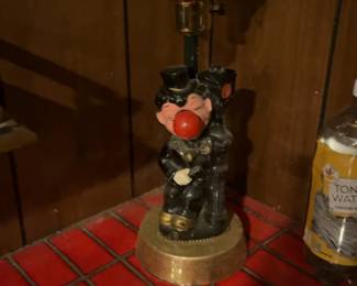 Vintage Drunk Man by Lamppost Bar Lamp
