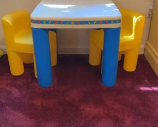 Kids Plastic Activity Table and Chair Set