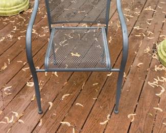 Outdoor Metal Mesh Patio Armchair