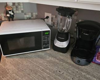 Microwave and blender