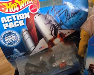 Hot Wheels action pack - signed by John Glenn