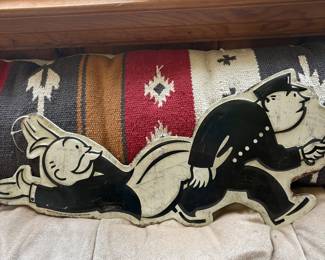 Vtg Monopoly Metal “going to jail “ Art 