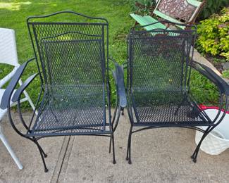 Wrought iron chairs