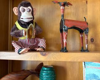 Vintage 1950’s Musical Jolly Chimp clapping cymbal Toy 