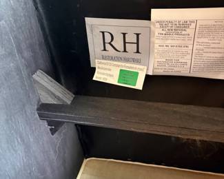 Restoration Hardware Belgian slipcovered slope arm chairs