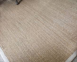 Seagrass area rug w/ trim 