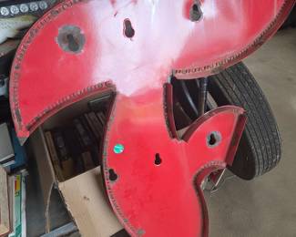 Vintage Firestone metal 'F'