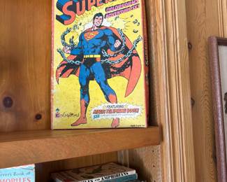Vintage Superman Vinyl Colorforms set 