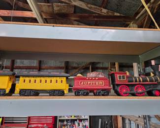 Vintage McCormack whiskey train decanters