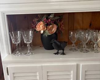Lots of Crystal Stemware
