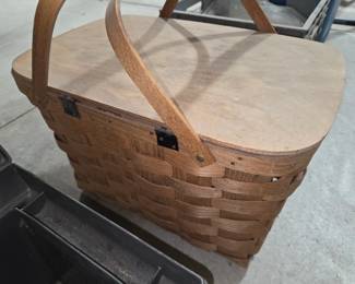 Vintage picnic basket