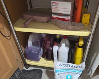 Vintage 3 tier metal cart