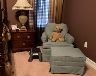 Club chair & ottoman