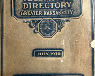1930 SOUTHWESTERN BELL TELEPHONE BOOK