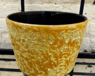 Mid century lumpy glaze pot