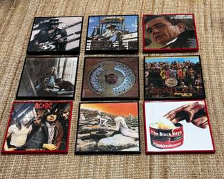 Set of nine album inspired art