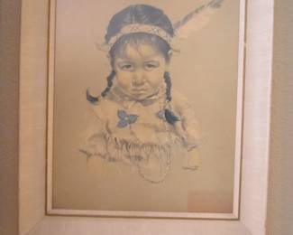 Vintage Dorothy Oxborough 1960's Folk Art