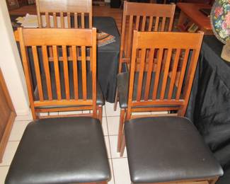 Vintage Mission Folding Side Chairs