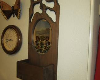 1970's Farmhouse Style Wall Hanging Mirror