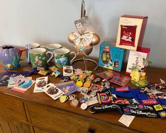 Disney pins, ornaments and other collectibles 