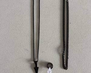 Men’s Stainless Steel Black Chain Necklace, Pendant & Ring Set