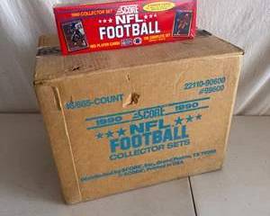 Case of 1990 Score NFL Football Collector Card Sets – 16 Sealed Boxes