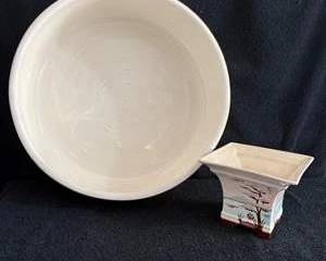 Villeroy & Boch Porcelain Bowl & Decorative Planter Set