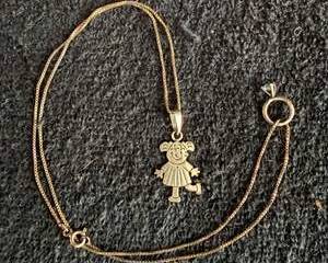 Sterling Silver Girl Charm Pendant