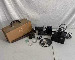 Vintage Kodak Carousel Slide Projector Set with Case & Accessories