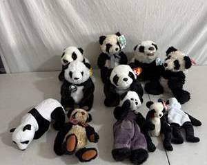 Large Collection of Panda Plush Toys & Stuffed Animals