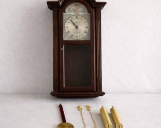 Vintage Waltham Wall Clock in Traditional Regulator Style Circa 1970s–1990s