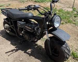 Custom Mini Motorcycle with Predator-Style 212cc Engine – Fat Tire Gas-Powered Off-Road