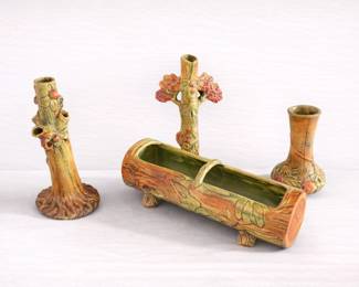 Vintage Weller Art Pottery 4-Piece Lot Circa 1920s–1930s