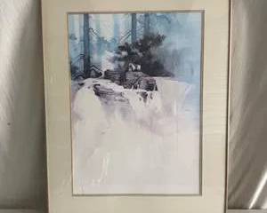 “River Crossing” Personally Signed Print by Michael Atkinson, 1146/1250 with COA 