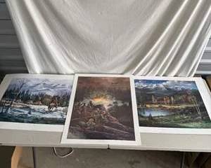 Collection of Limited Edition Tom J. Dooley Wildlife & Western Unframed Prints