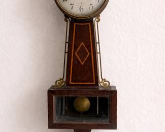 Antique Sessions Banjo Regulator Wall Clock Circa 1900–1920