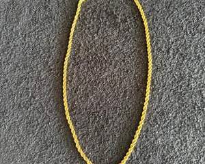 22” 18K Gold-Plated Rope Chain Necklace