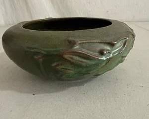 Van Briggle Art Pottery Bowl with Organic Relief Design