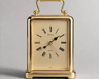Seiko Quartz Carriage-Style Desk Clock
