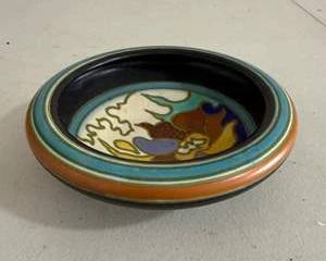 Vintage Gouda Holland Hand-Painted Art Pottery Bowl