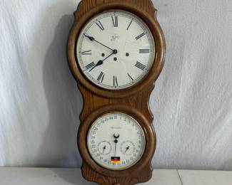 Vintage German Wall Clock with Calendar Complication Circa 1960s–1980s