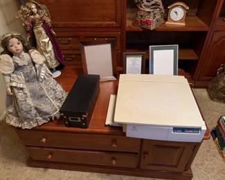 table and dolls
