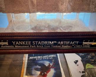Yankee Stadium authentic brick artifact 