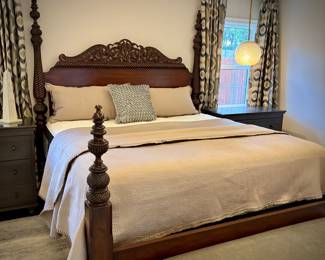 King bed and mattresses