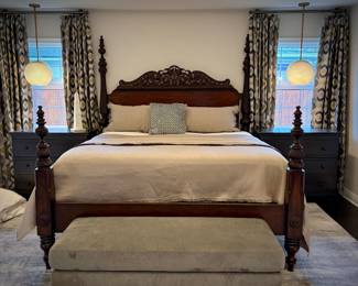 King bed and mattresses